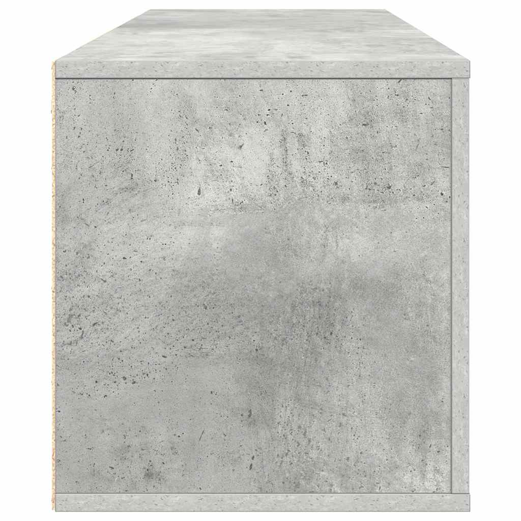 Wall Shoe Cabinet Concrete Grey 100x35x38 cm Engineered Wood
