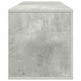 Wall Shoe Cabinet Concrete Grey 100x35x38 cm Engineered Wood - Close-Up Angle