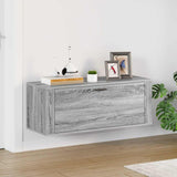 Wall Shoe Cabinet Grey Sonoma 100x35x38 cm Engineered Wood