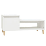 Coffee Table White 100x50x45 cm Engineered Wood