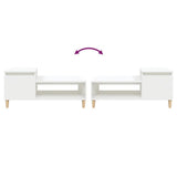 Coffee Table White 100x50x45 cm Engineered Wood
