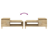 Coffee Table Sonoma Oak 100x50x45 cm Engineered Wood