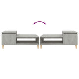 Coffee Table Concrete Grey 100x50x45 cm Engineered Wood - Low Angle