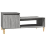 Coffee Table Grey Sonoma 100x50x45 cm Engineered Wood - Front View