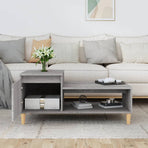 Coffee Table Grey Sonoma 100x50x45 cm Engineered Wood