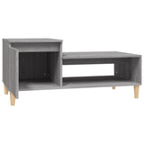 Coffee Table Grey Sonoma 100x50x45 cm Engineered Wood - 45-Degree Angle