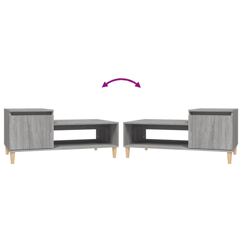 Coffee Table Grey Sonoma 100x50x45 cm Engineered Wood