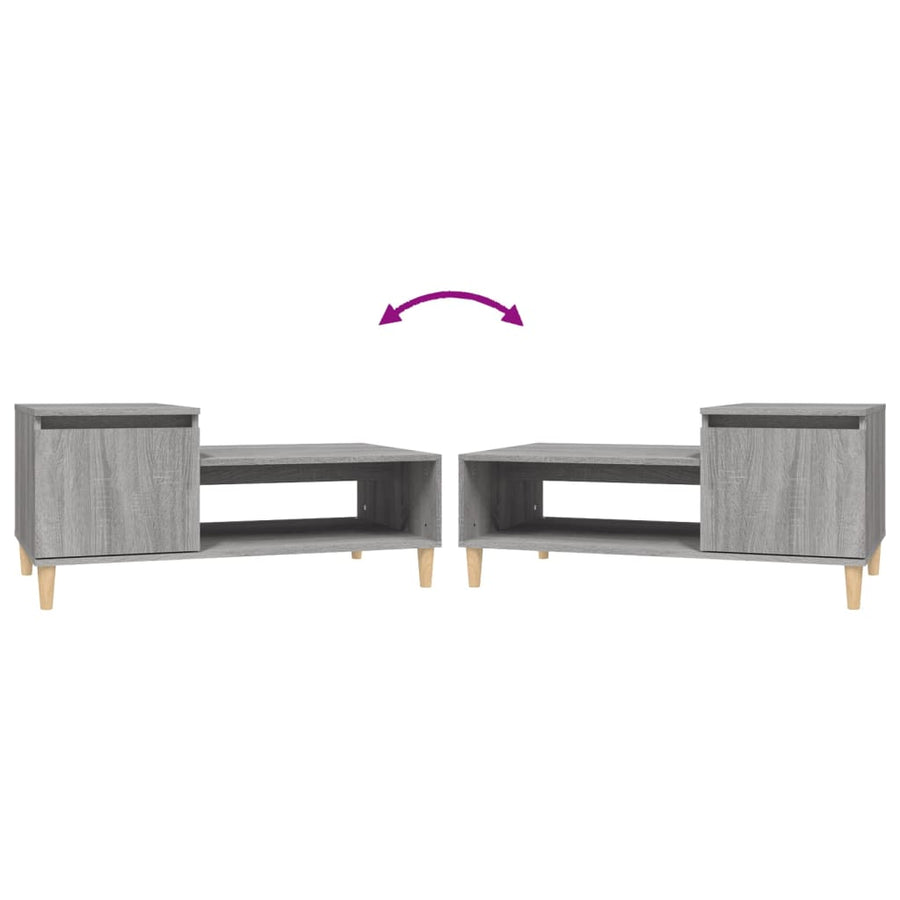 Coffee Table Grey Sonoma 100x50x45 cm Engineered Wood