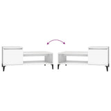Coffee Table White 100x50x45 cm Engineered Wood