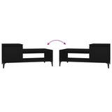 Coffee Table Black 100x50x45 cm Engineered Wood - Low Angle