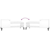 Coffee Table High Gloss White 100x50x45 cm Engineered Wood