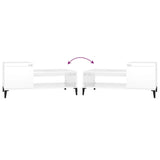 Coffee Table High Gloss White 100x50x45 cm Engineered Wood - Low Angle