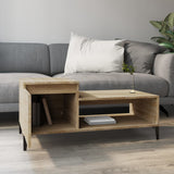 Coffee Table Sonoma Oak 100x50x45 cm Engineered Wood - Side View