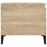 Coffee Table Sonoma Oak 100x50x45 cm Engineered Wood - Close-Up Angle