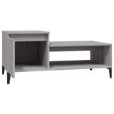 Coffee Table Grey Sonoma 100x50x45 cm Engineered Wood - 45-Degree Angle