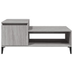 Coffee Table Grey Sonoma 100x50x45 cm Engineered Wood