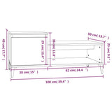 Coffee Table Grey Sonoma 100x50x45 cm Engineered Wood
