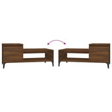 Coffee Table Brown Oak 100x50x45 cm Engineered Wood