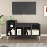 TV Cabinet Black 100x35x55 cm Engineered Wood - Side View