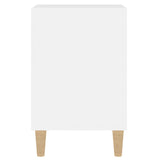 TV Cabinet High Gloss White 100x35x55 cm Engineered Wood - Close-Up Angle