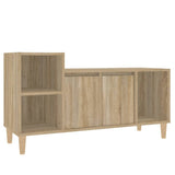 TV Cabinet Sonoma Oak 100x35x55 cm Engineered Wood - Front View