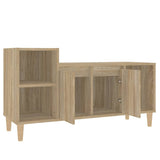 TV Cabinet Sonoma Oak 100x35x55 cm Engineered Wood - Rear View
