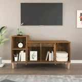 TV Cabinet Smoked Oak 100x35x55 cm Engineered Wood