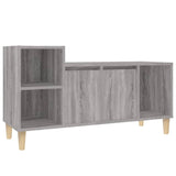 TV Cabinet Grey Sonoma 100x35x55 cm Engineered Wood - Front View