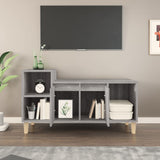 TV Cabinet Grey Sonoma 100x35x55 cm Engineered Wood - Side View