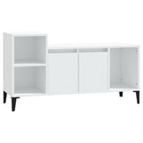 TV Cabinet White 100x35x55 cm Engineered Wood - Front View