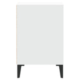 TV Cabinet White 100x35x55 cm Engineered Wood - Close-Up Angle