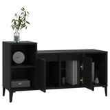 TV Cabinet Black 100x35x55 cm Engineered Wood - Top-Down View