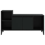 TV Cabinet Black 100x35x55 cm Engineered Wood - 45-Degree Angle