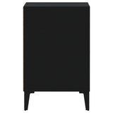 TV Cabinet Black 100x35x55 cm Engineered Wood - Close-Up Angle