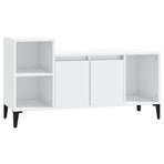TV Cabinet High Gloss White 100x35x55 cm Engineered Wood