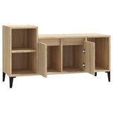 TV Cabinet Sonoma Oak 100x35x55 cm Engineered Wood - Rear View