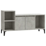 TV Cabinet Concrete Grey 100x35x55 cm Engineered Wood - Front View
