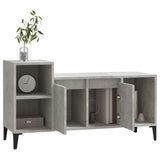 TV Cabinet Concrete Grey 100x35x55 cm Engineered Wood - Top-Down View