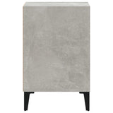 TV Cabinet Concrete Grey 100x35x55 cm Engineered Wood - Close-Up Angle