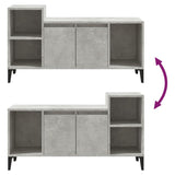 TV Cabinet Concrete Grey 100x35x55 cm Engineered Wood - Low Angle