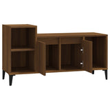 TV Cabinet Brown Oak 100x35x55 cm Engineered Wood - Rear View