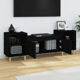 TV Cabinet Black 160x35x55 cm Engineered Wood - Top-Down View