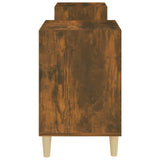 TV Cabinet Smoked Oak 160x35x55 cm Engineered Wood - Low Angle