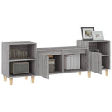 TV Cabinet Grey Sonoma 160x35x55 cm Engineered Wood - 45-Degree Angle