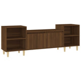 TV Cabinet Brown Oak 160x35x55 cm Engineered Wood - Front View