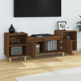 TV Cabinet Brown Oak 160x35x55 cm Engineered Wood - Top-Down View
