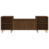 TV Cabinet Brown Oak 160x35x55 cm Engineered Wood - Rear View