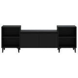 TV Cabinet Black 160x35x55 cm Engineered Wood - 45-Degree Angle