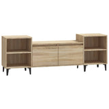 TV Cabinet Sonoma Oak 160x35x55 cm Engineered Wood - Front View