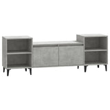 TV Cabinet Concrete Grey 160x35x55 cm Engineered Wood - Front View